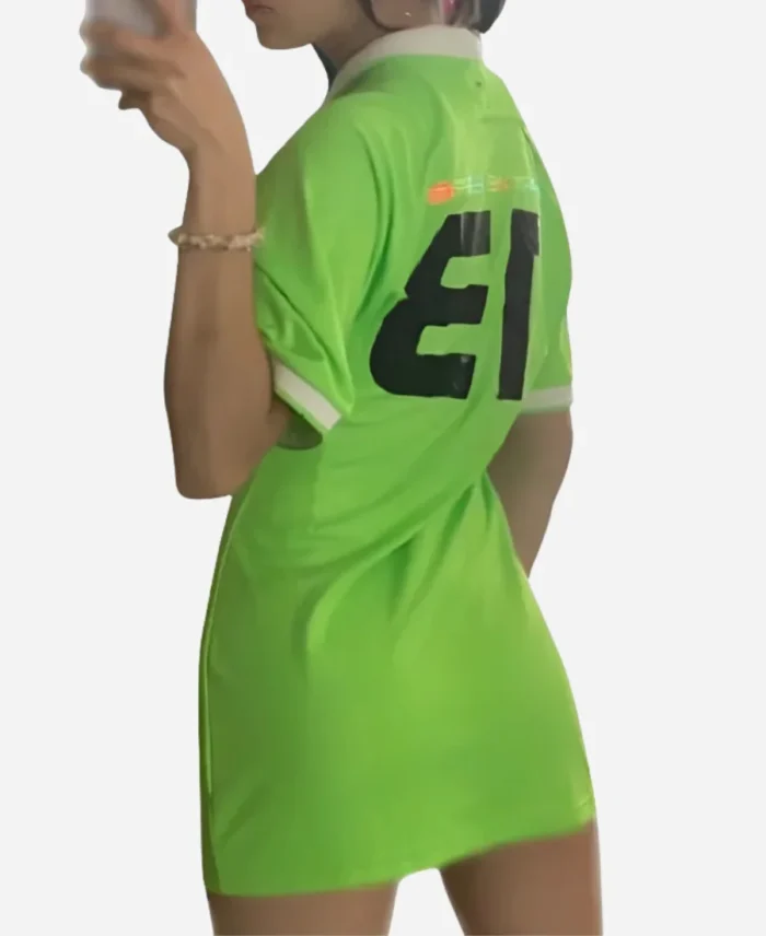 Love Island UK S12 Shakira Khan Green Polo Dress