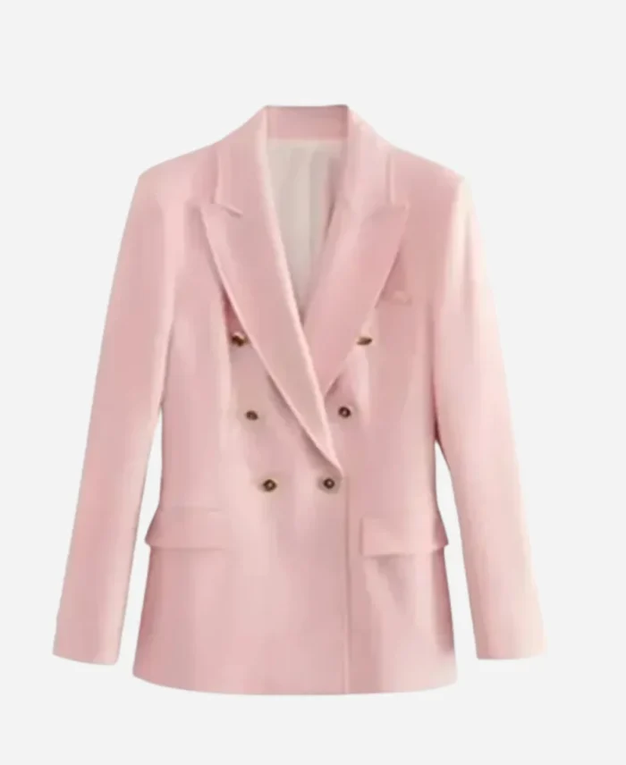 Manha-CM-Pink-Double-Breasted-Pink-Blazer-For-Sale