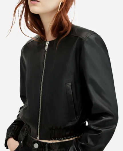 Mekia Cox The Rookie S07 Black Leather Jacket