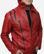 Misato Neon Genesis Evangelion Red Leather Jacket