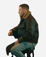 MobLand 2025 Bradley Turner Brown Shearling Leather Jacket