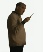 Mobland 2025 Pierce Brosnan Brown Sweater