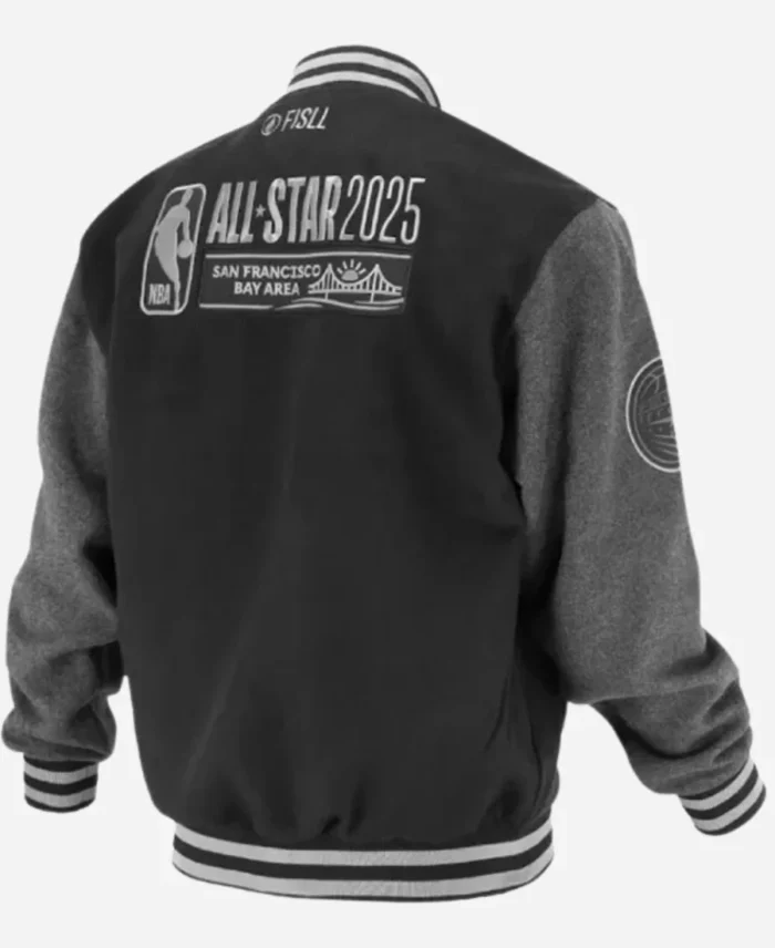 NBA All Star 2025 Black Wool Varsity Jacket
