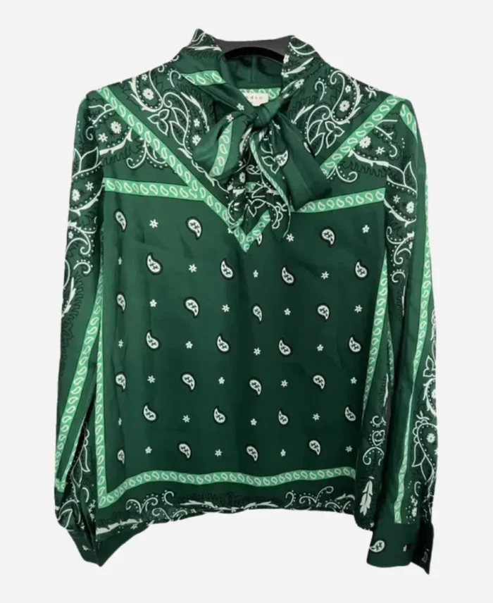 NBC-News-Daily-Savannah-Sellers-Green-Bandana-Blouse