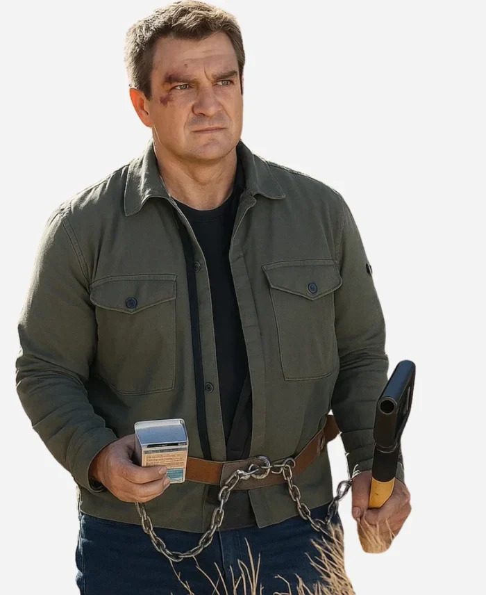 Nathan-Fillion-The-Rookie-S07-Green-Cotton-Jacket