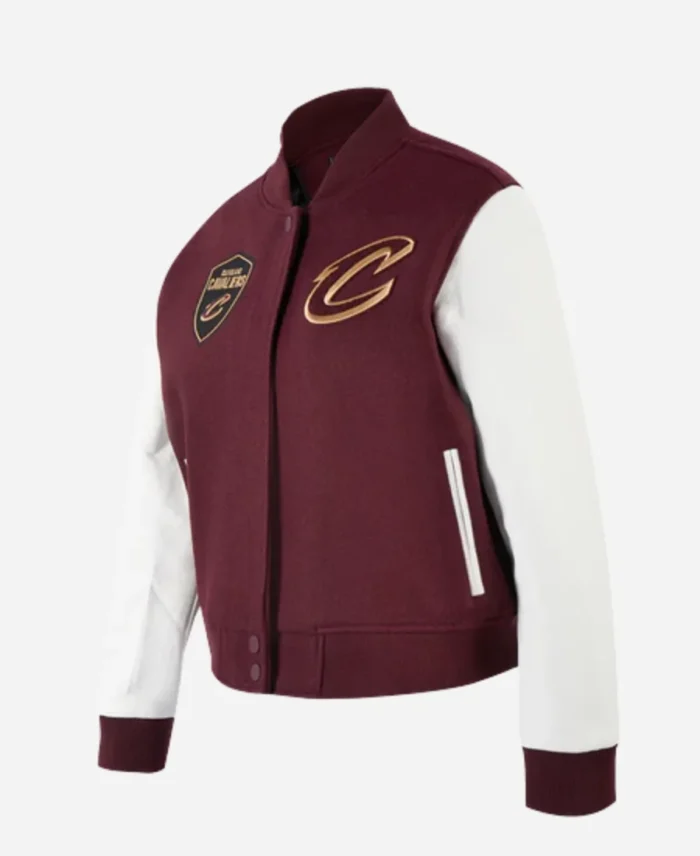 National Basketball Association Cleveland Cavaliers 2025 Maroon Wool Varsity Jacket