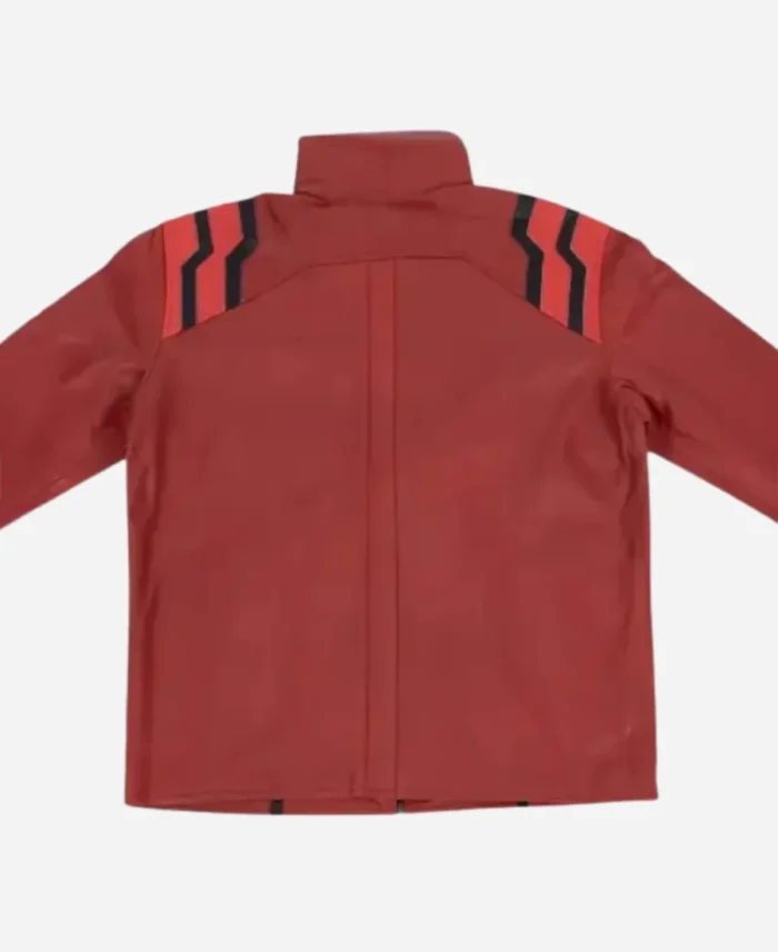 Neon Genesis Evangelion Misato Katsuragi Cosplay Red Leather Jacket