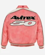 Neymar-Hellstar-50th-Avirex-Leather-Pink-And-White-Jacket-
