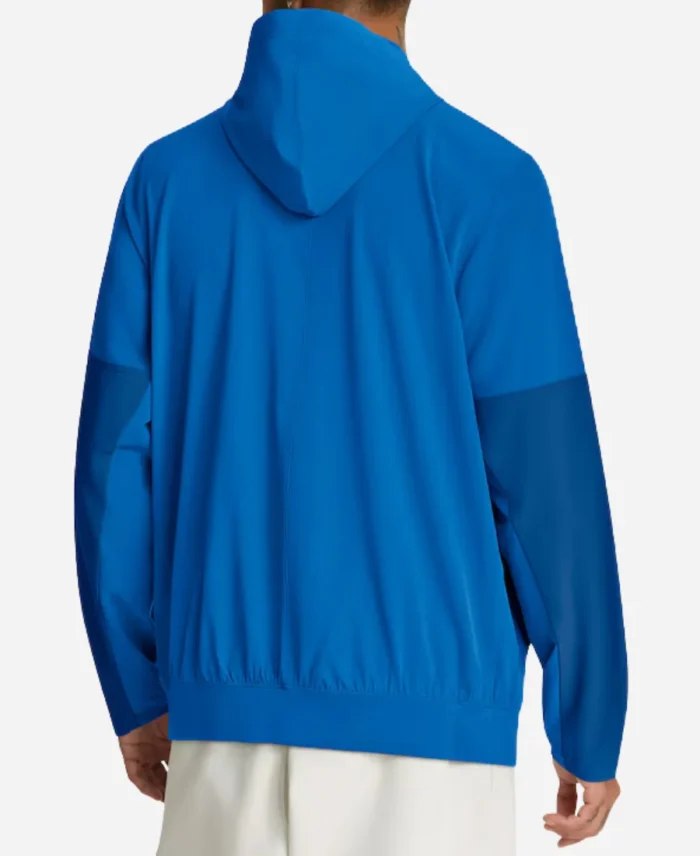 Nike Detroit Lions Sideline Anorak Blue Hoodie Jacket