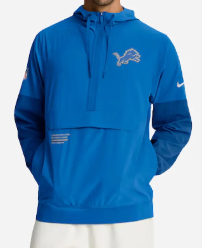 Nike Detroit Lions Sideline Anorak Hoodie Jacket