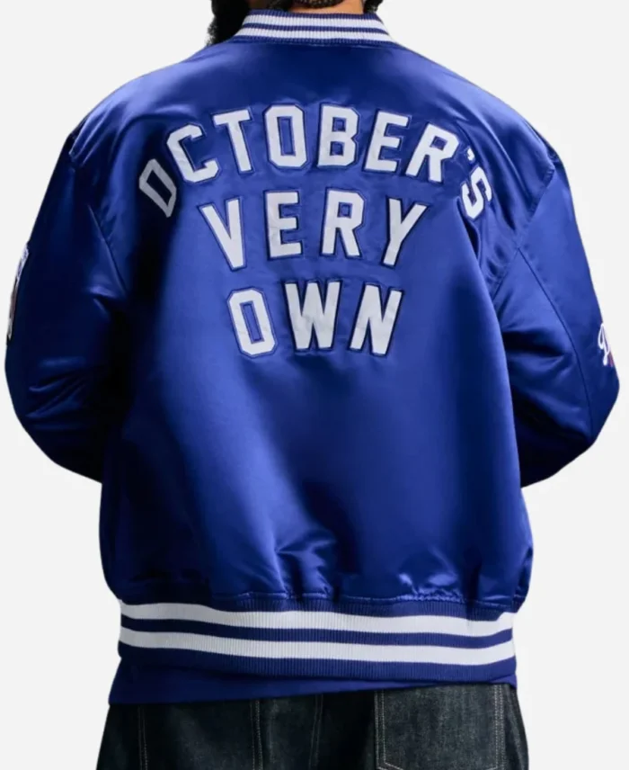 OVO X New Era Dodgers Blue Varsity Jacket
