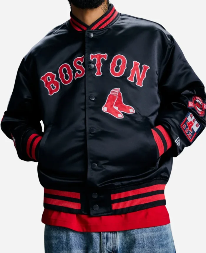 OVO X New Era Red Sox Varsity Jacket