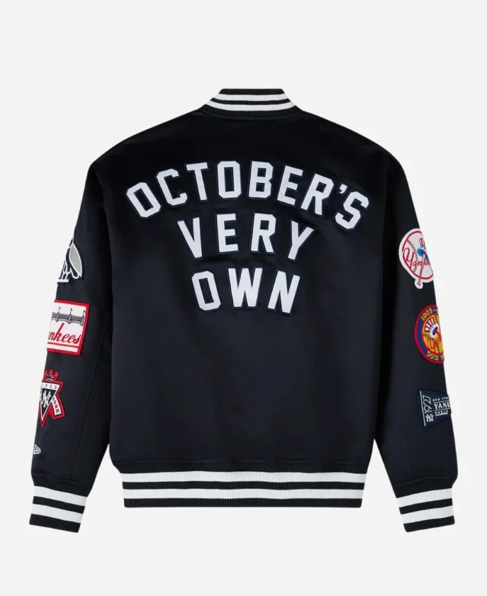 OVO X New Era Yankees Satin Varsity Jacket