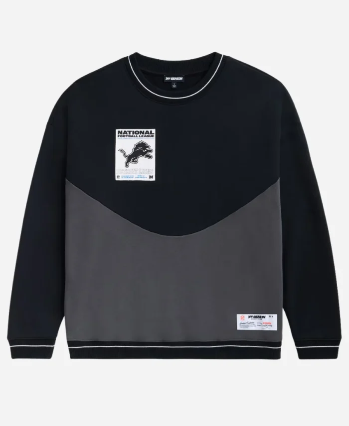 Off Season X NFL Detroit Lions Black Fleece Sweatshirt
