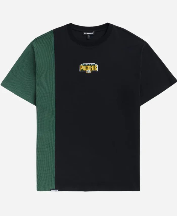 Off Season X NFL Green Bay Packers Black Spliced T-Shirt