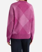 Olivia Junkeer Strife S2 Pink Argyle Sweater