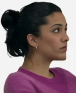 Olivia Junkeer TV-Series Strife S02 2025 Jeet Pink Argyle Sweater