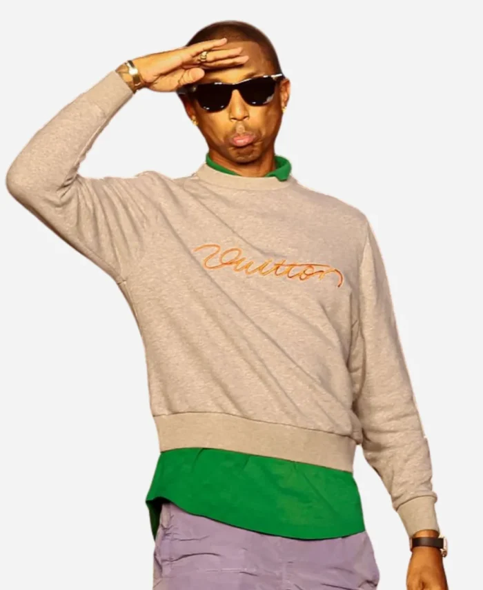 Pharrell Williams Paris Fashion Week Louis Vuitton Sweatshirt