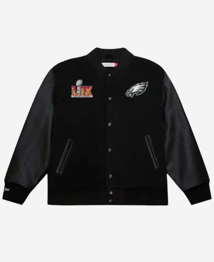 Philadelphia Eagles Super Bowl Black Jacket