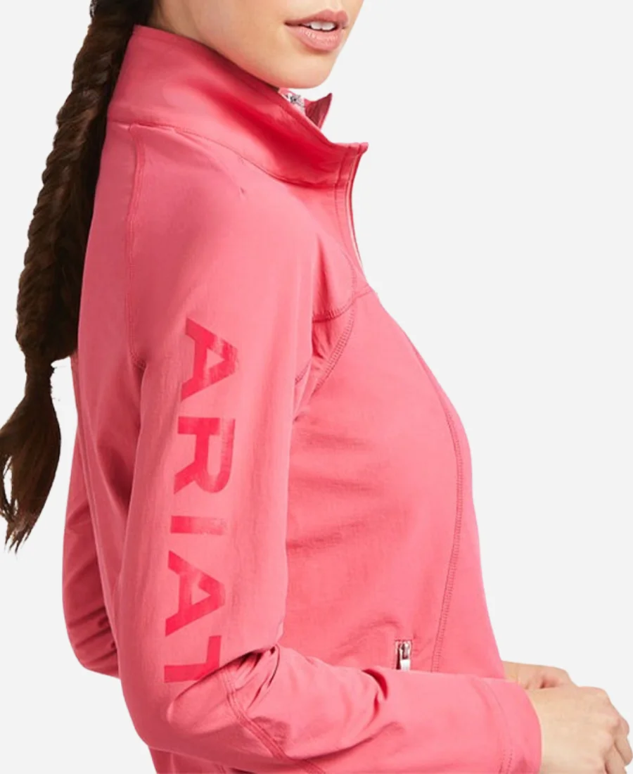 Pink Ariat Softshell Zip-up Jacket Pink Ariat Softshell Zip-up Jacket