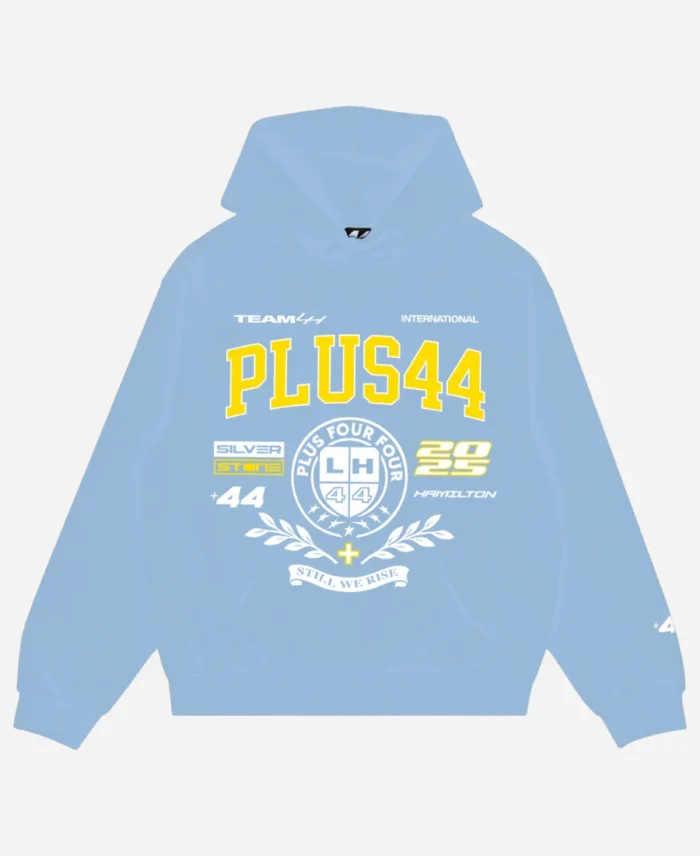 Plus44 Varsity Blue Pullover Hoodie For Sale