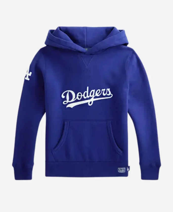 Polo Ralph Lauren Dodgers Blue Hoodie Front