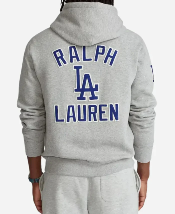 Polo Ralph Lauren Dodgers Grey Hoodie Back