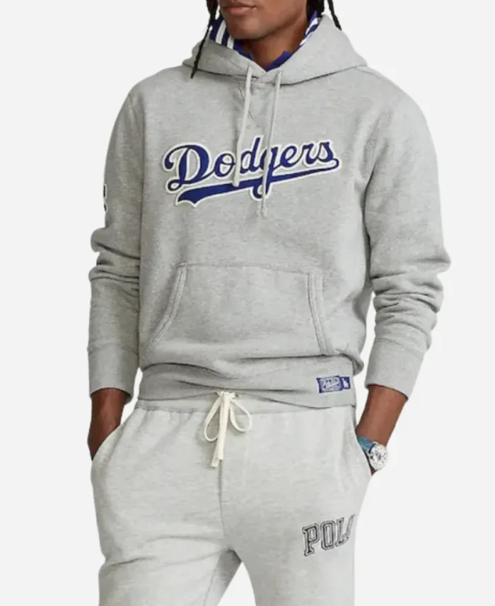 Polo Ralph Lauren Dodgers Grey Hoodie Front