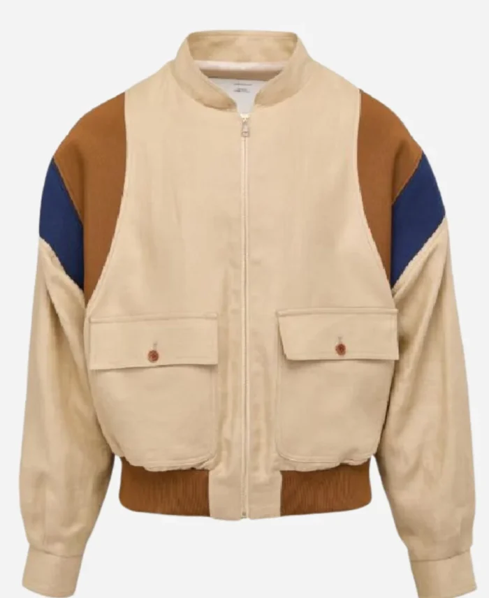 Press-Junket-2025-Aaron-Taylor-Johnson-Colored-Shoulder-Bomber-Jacket