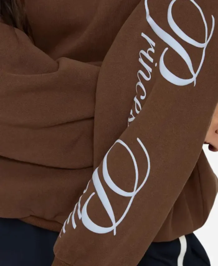 Princess-Polly-Script-Text-Graphic-Brown-Hoodie
