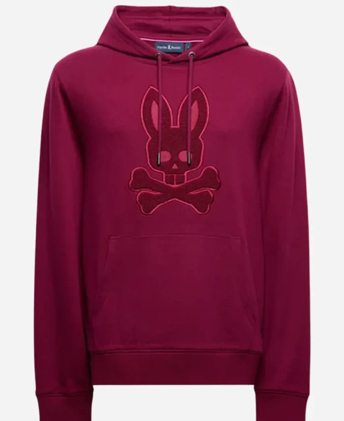 Psycho-Bunny-Maroon-Pullover-Hoodie