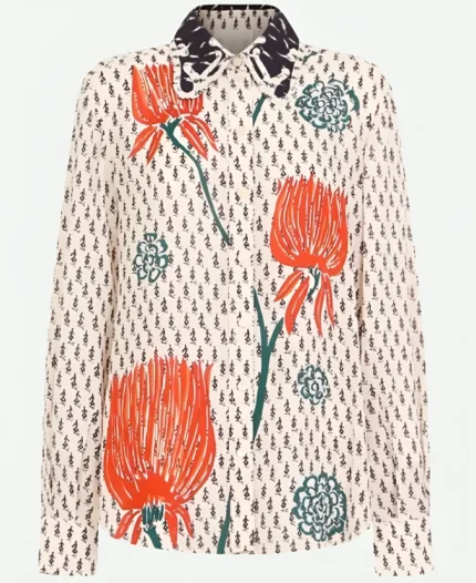 Quincy Tyler And Just Like That S03 Floral Printed Shirt