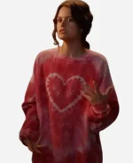 Sara Waisglass Ginny and Georgia Tie Dye Heart Sweatshirt