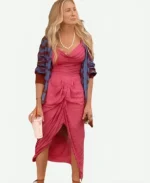 Sarah Jessica Parker TV Series And Just Like That Season 03 Carrie Bradshaw Pink Corset Dress