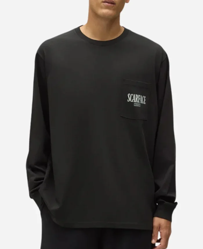 Scarface x Kith Tony Vintage Long Sleeve Pocket Black Tee