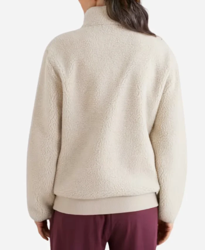  Seasalt Jory White Sherpa Jacket For Sale