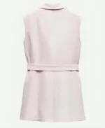 Selling the City Gisselle Meneses Pink Belted Blazer