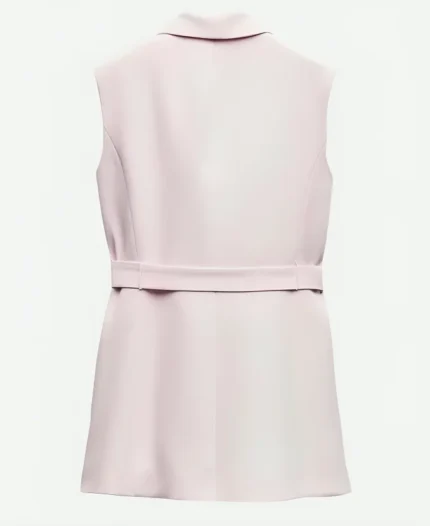 Selling the City Gisselle Meneses Pink Belted Blazer