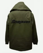 Snap On Green Hooded Jacket