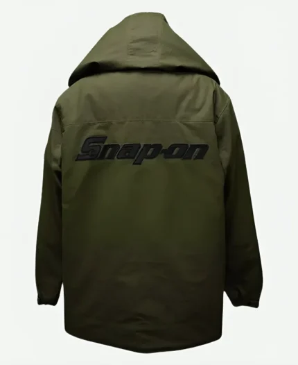 Snap On Green Hooded Jacket