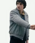 Stranger Things S05 Finn Wolfhard Bomber Grey Jacket
