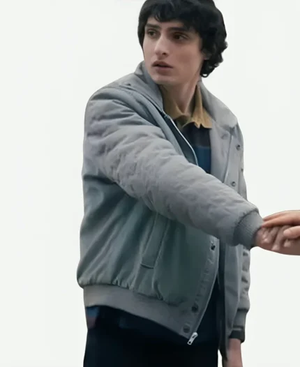 Stranger Things S05 Finn Wolfhard Bomber Grey Jacket