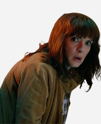 Stranger Things S05 Joyce Byers Brown Corduroy Jacket
