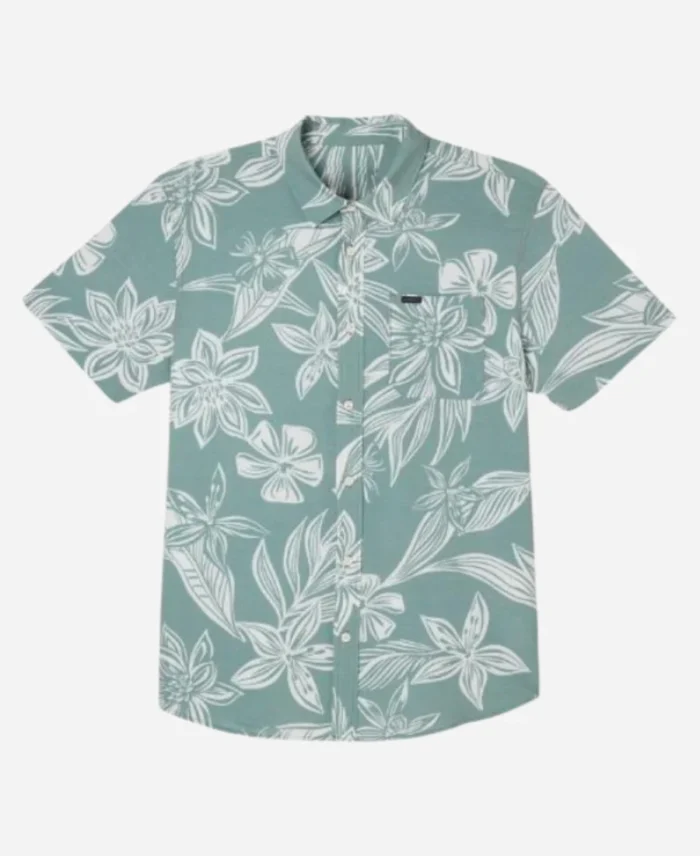 TV-Series-Love-Hotel-S01-Green-Floral-Shirt-For-Men