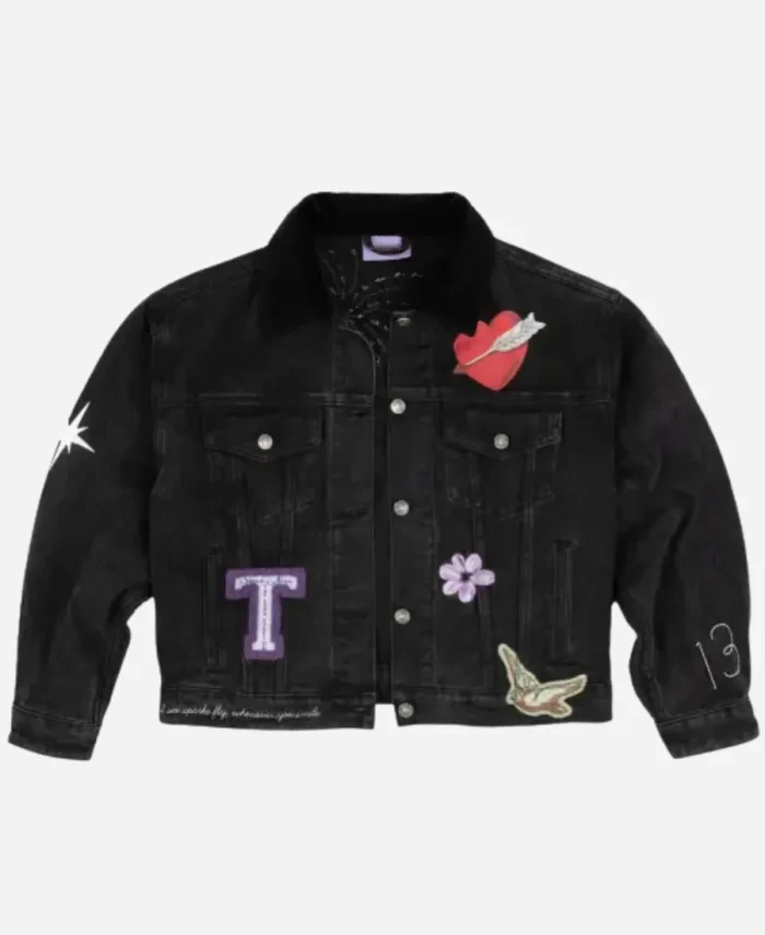 Taylor Swift Speak Now Denim Black Jacket For Sale