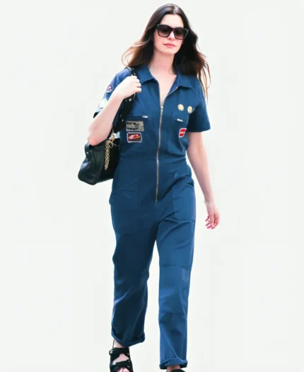 The Devil Wears Prada 2 Anne Hathaway Blue Jumpsuit