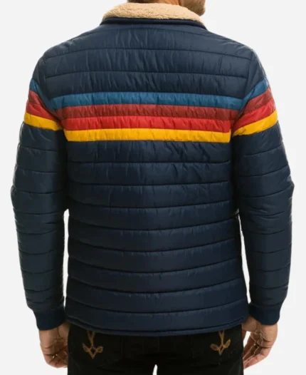 The Last Of Us S02 Isabela Merced Rainbow Striped Puffer Jacket