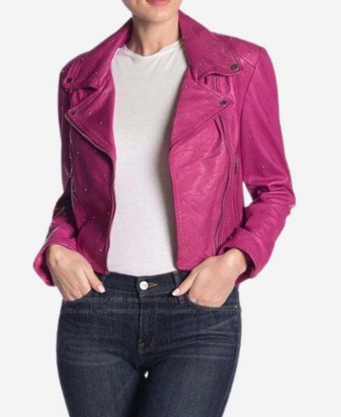 The Musical Gina Pink Studded Jacket