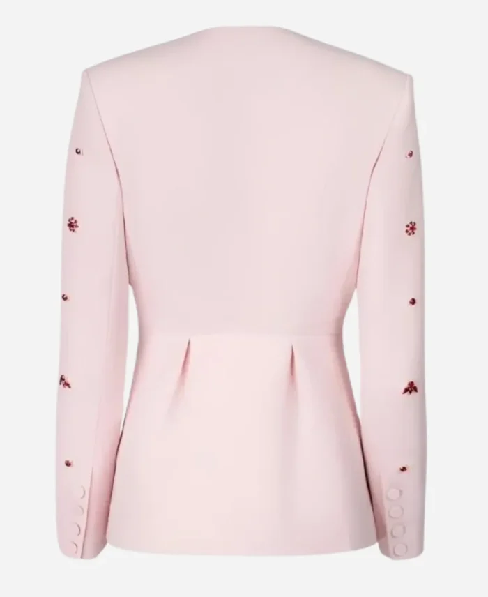 The Today Show 2025 Jill Martin Pink Embellished Jacket