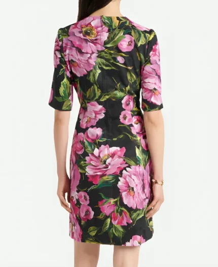 The View Alyssa Farah Griffin Black Floral Print Dress